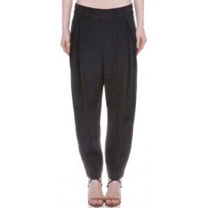 NWT 3.1 Phillip Lim Silk Pleated Tapered pant with Waist Tab Extension size 8